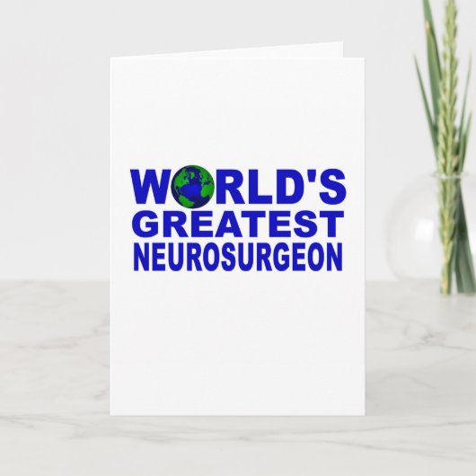 Wereldste neurochirurg kaart (Voorkant)