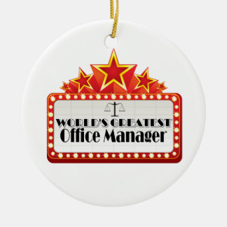 Wereldste Office Manager Keramisch Ornament
