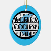 Wereldste pap-cadeautjes keramisch ornament (Rechts)