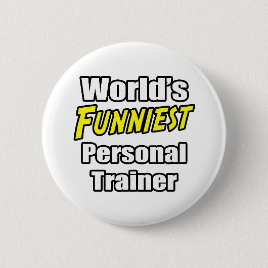 Wereldste persoonlijke trainer ronde button 5,7 cm (Voorkant)