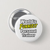 Wereldste persoonlijke trainer ronde button 5,7 cm (Voorkant /achterkant)
