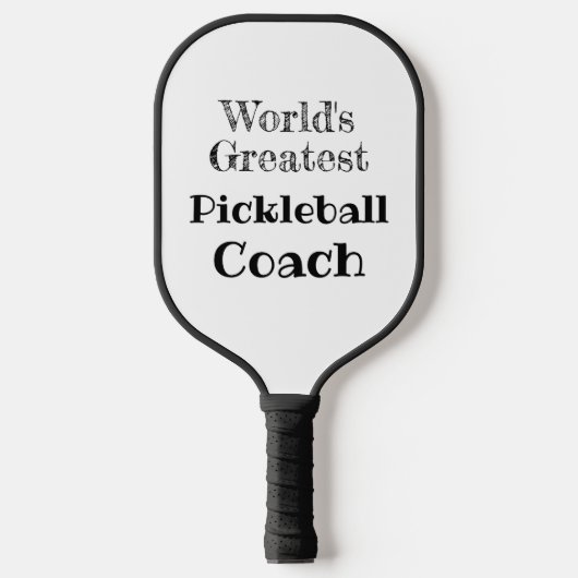 'Wereldste Pickleball Coach' Pickleball Paddle (Voorkant)