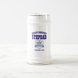 Wereldste STEPDAD - Feestdag cadeau voor vaders Bierpul