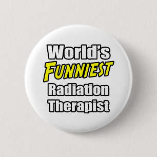 Wereldste stralingstherapie ter wereld ronde button 5,7 cm