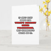 Wereldste verpleegkundige Joke Kaart (Gele Bloem)