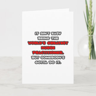 Wereldste verpleegkundige Joke Kaart