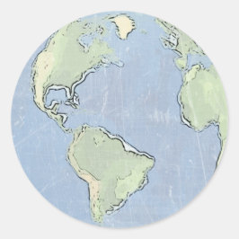 WereldSticker Ronde Sticker