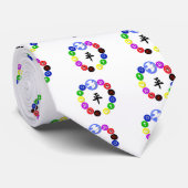 Wereldsymbolen voor religie stropdas (Opgerold)