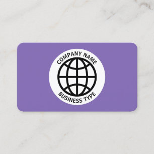 Wereldsymbool - Paars #7F66B2 Visitekaartje