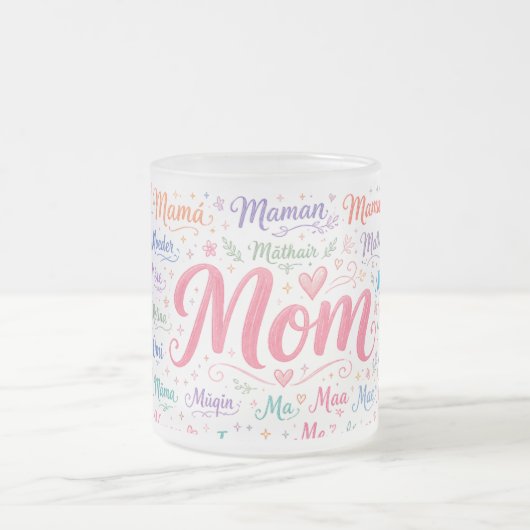 Wereldtalen Moeder Matglazen Mok (Center)
