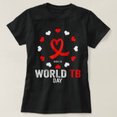 WereldTB Dag Tuberculosis Awareness End TB T-shirt (Design voorkant)