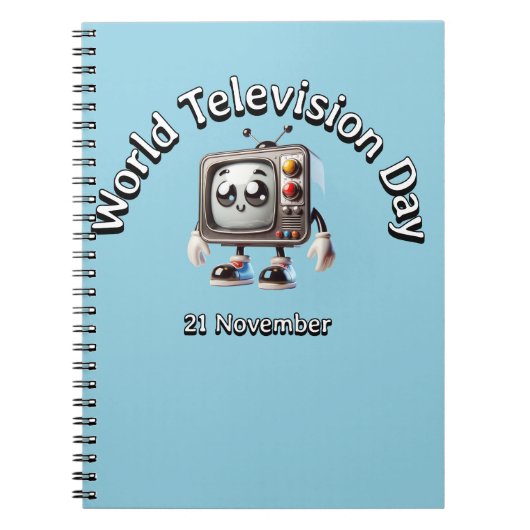 Wereldtelevisiedag. 21 november notitieboek (Voorkant)