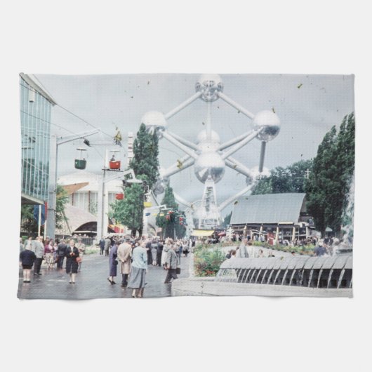 Wereldtentoonstelling Brussel 1958 Foto Theedoek (Horizontaal)