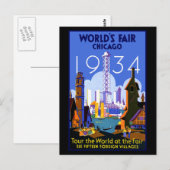 Wereldtentoonstelling Chicago 1934 Briefkaart (Voorkant / Achterkant)
