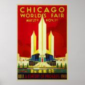 Wereldtentoonstelling Chicago een eeuw van vooruit Poster (Voorkant)