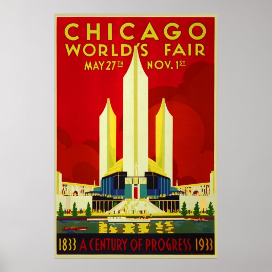 Wereldtentoonstelling Chicago een eeuw van vooruit Poster (Voorkant)
