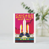 Wereldtentoonstelling in Chicago 1933 Briefkaart (Staand voorkant)