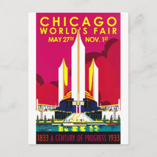 Wereldtentoonstelling in Chicago 1933 Briefkaart