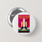 Wereldtentoonstelling in Chicago 1933 Ronde Button 5,7 Cm (Voorkant /achterkant)