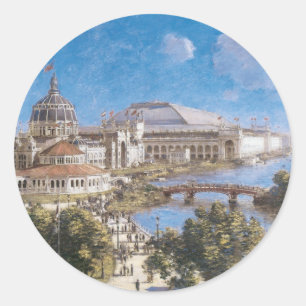 Wereldtentoonstelling in Colombia van Theodore Rob Ronde Sticker