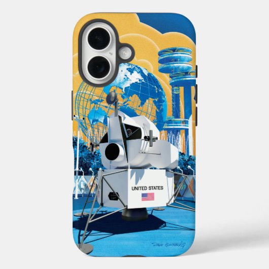 Wereldtentoonstelling Maanamodule (dag): iPhone 16 Case-Mate iPhone Case (Achterkant)
