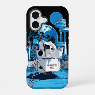 Wereldtentoonstelling Maansmodule (Nacht): iPhone 16 Hoesje