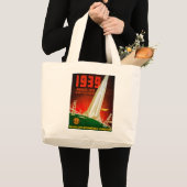 Wereldtentoonstelling San Francisco 1939 Grote Tote Bag (Voorkant (product))