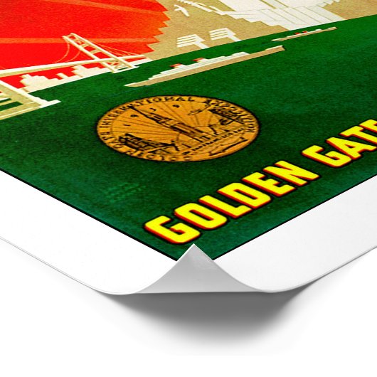 Wereldtentoonstelling San Francisco 1939 Poster (Hoek)