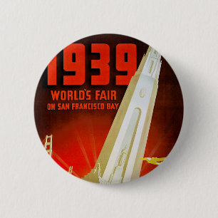 Wereldtentoonstelling San Francisco 1939 Ronde Button 5,7 Cm