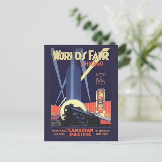 Wereldtentoonstelling van 1933 Briefkaart (Staand voorkant)