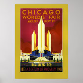 Wereldtentoonstelling van Chicago, 1933, Poster (Voorkant)