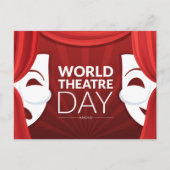 Wereldtheaterdag Briefkaart (Voorkant)