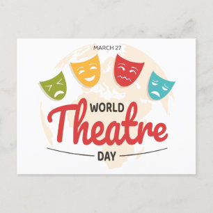 Wereldtheaterdag Briefkaart