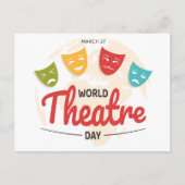 Wereldtheaterdag Briefkaart (Voorkant)