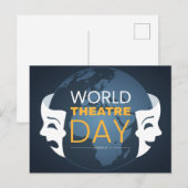 Wereldtheaterdag Briefkaart (Voorkant / Achterkant)