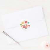 Wereldtheaterdag Ronde Sticker (Envelop)