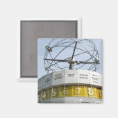 Wereldtijdklok in Berlijn Magneet (Voorkant / Achterkant)
