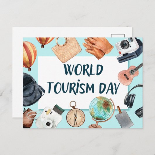 Wereldtoerismedag Briefkaart (Voorkant / Achterkant)