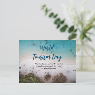 Wereldtoerismedag Briefkaart Happy Tourism Day