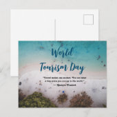 Wereldtoerismedag Briefkaart Happy Tourism Day (Voorkant / Achterkant)