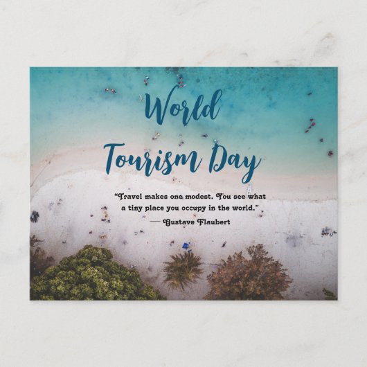 Wereldtoerismedag Briefkaart Happy Tourism Day (Voorkant)