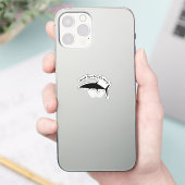 Wereldtonijndag 2 mei zwart wit sticker (Telefoon)