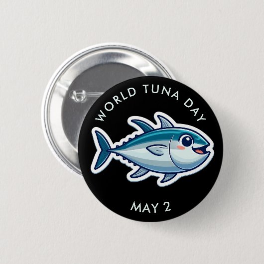 Wereldtonijndag Button (Voorkant /achterkant)