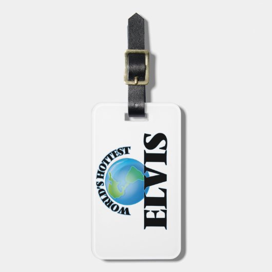 Wereldtop Elvis Bagagelabel (Voorkant verticaal)