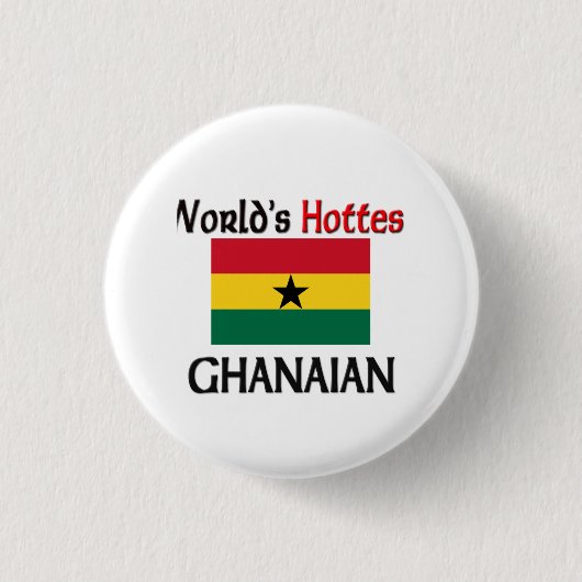 Wereldtop Ghana Ronde Button 3,2 Cm (Voorkant)
