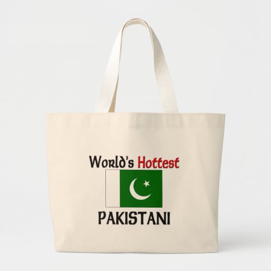 Wereldtop Pakistani Grote Tote Bag (Voorkant)
