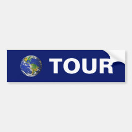 Wereldtournee in het blauw bumpersticker