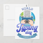Wereldtypedag Briefkaart (Voorkant / Achterkant)