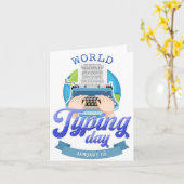 Wereldtypedag Kaart (Gele Bloem)