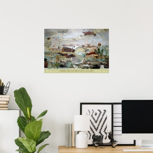 WereldUitzicht Poster (Thuiskantoor)